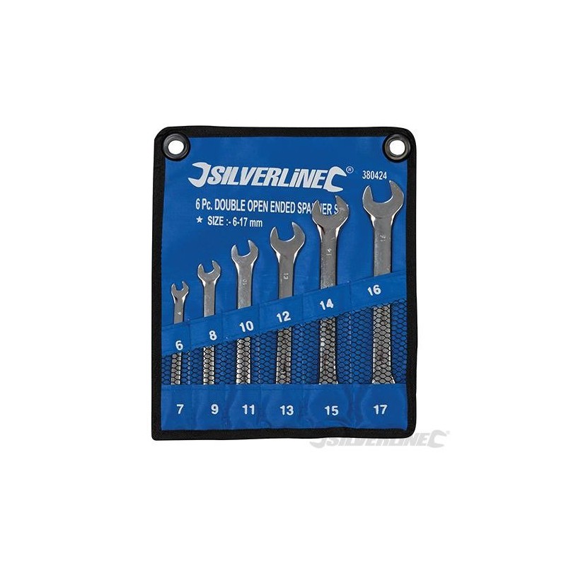 Silverline - Clés à fourche doubles- 6 pcs