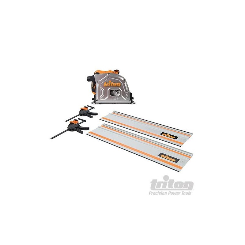 Triton - Scie plongeante avec rail de guidage 185 mm- 1 400 W- 4 pcs