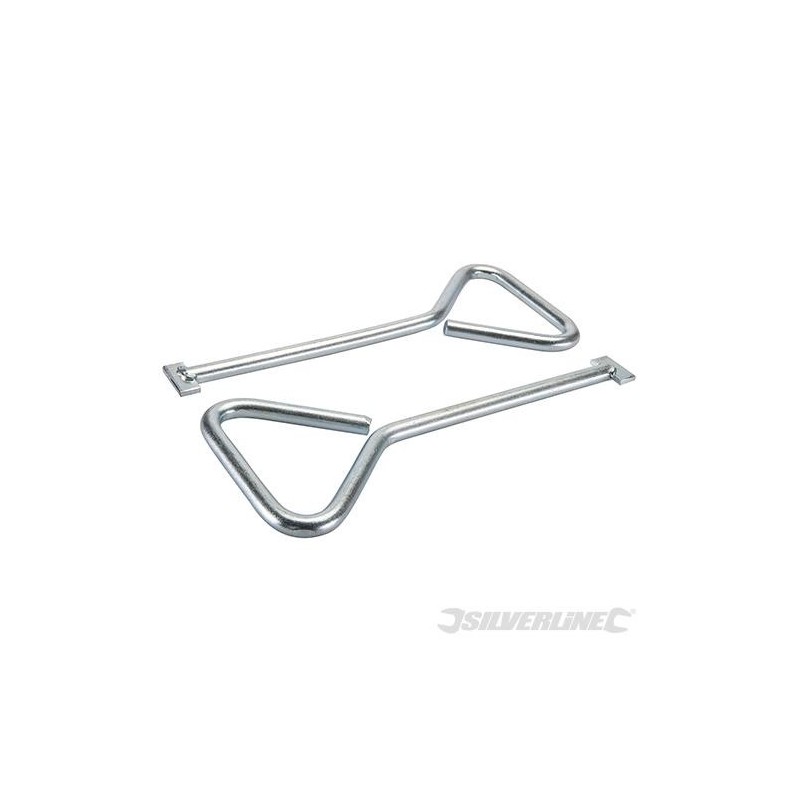 Silverline - Clés à plaque d'égout en T- 2 pcs