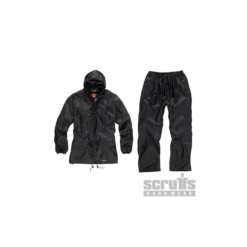 Scruffs - Combinaison imperméable noire 2 pièces Taille XL