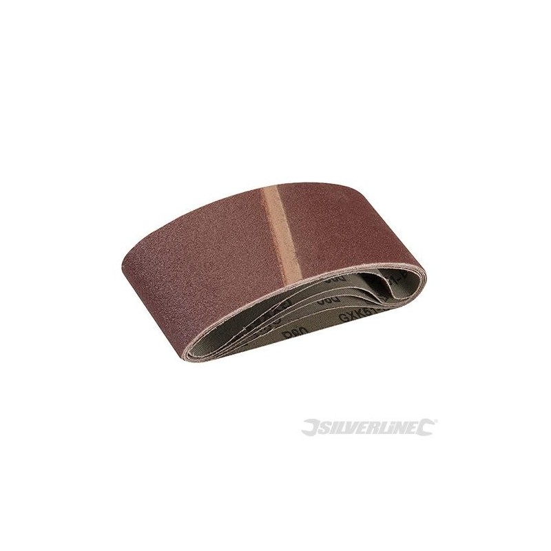 Silverline - Bandes abrasives 65 x 410 mm- 5 pcs