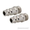 Silverline - Coupleurs européens à baïonnette et filetage mâle 1/4" BSP- 2 pcs