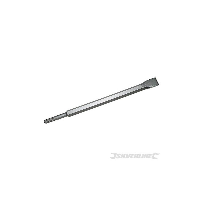 Silverline - Burin plat hexagonal TCT SDS-Plus