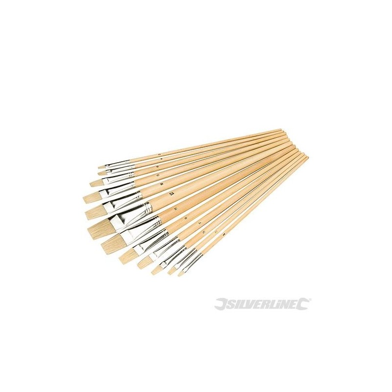 Silverline - Pinceaux d'artiste- 12 pcs