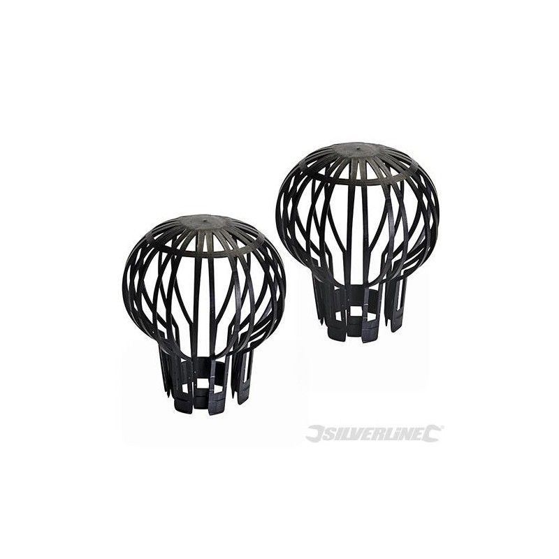 Silverline - Filtres pour descente de gouttière- 2 pcs