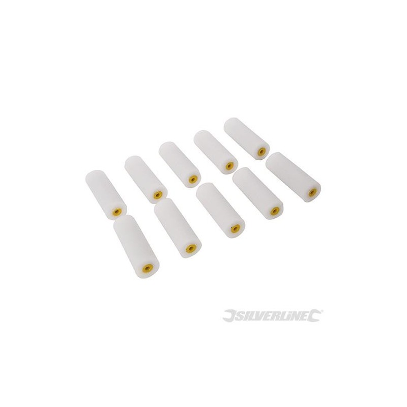 Silverline - Mini-manchons de 100 mm- 10 pcs