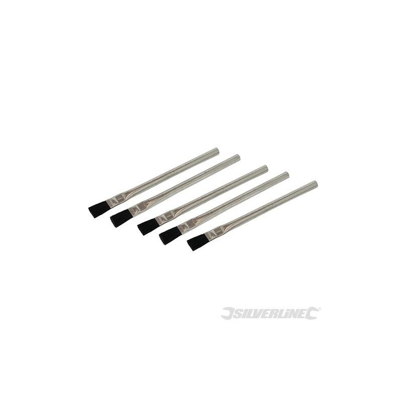 Silverline - Pinceaux à flux de soudure- 5 pcs