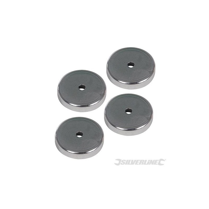 Silverline - Aimants en ferrite- 4 pcs