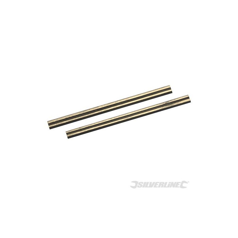 Silverline - Fers de rabot en carbure de tungstène- 2 pcs