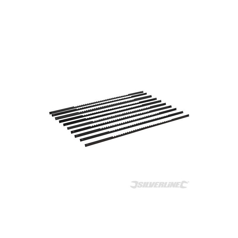 Silverline - Lames pour scie à chantourner 130 mm- 10 pcs