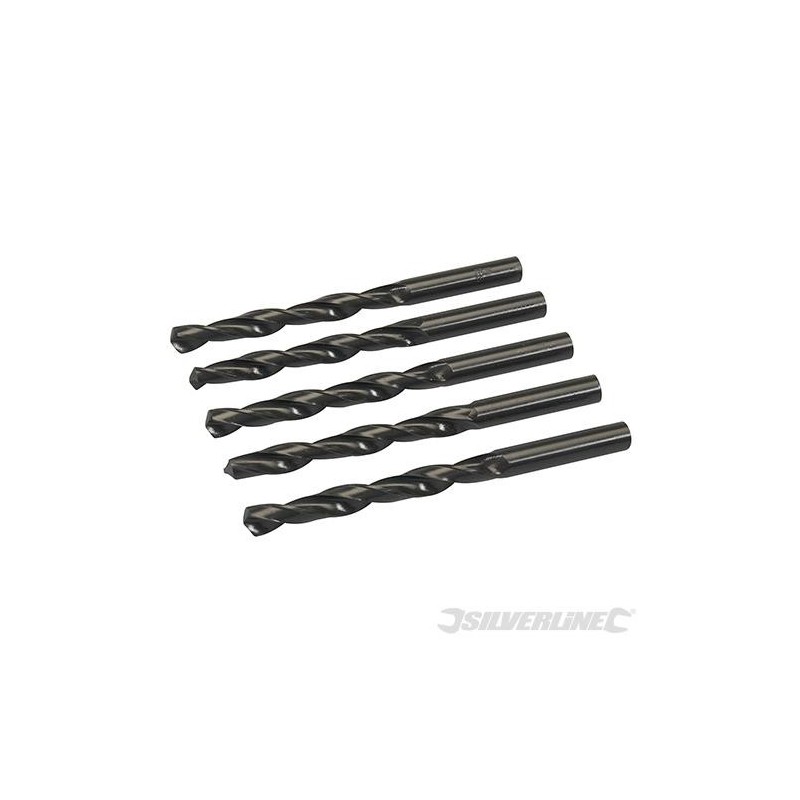 Silverline - Mèches métriques acier rapide HSS-R- 5 pcs