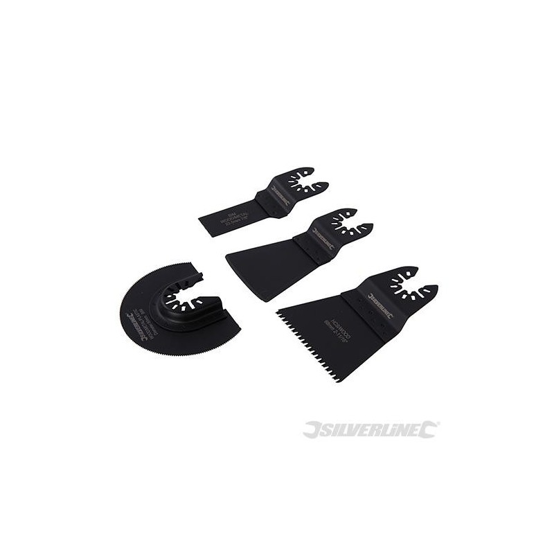 Silverline - Accessoires de coupe et grattage- 4 pcs