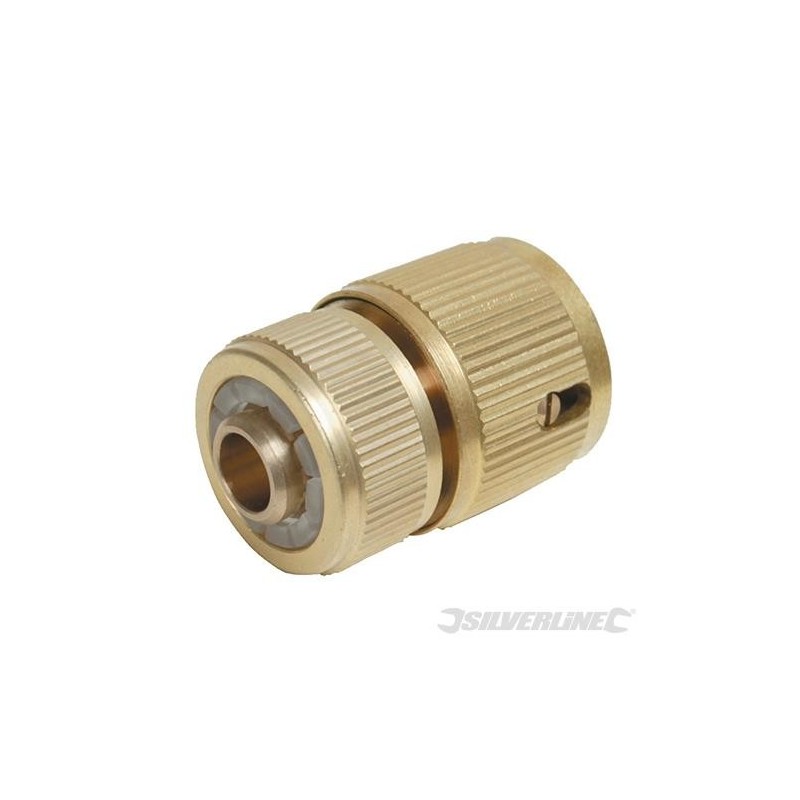 Silverline - Raccord rapide automatique en laiton