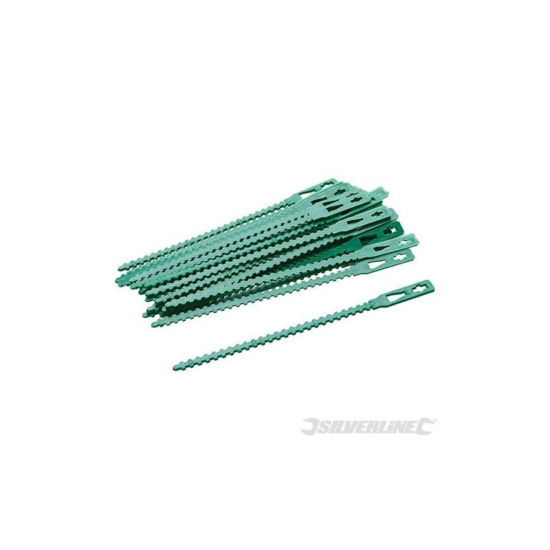 Silverline - Attaches réglables pour plantes- 30 pcs