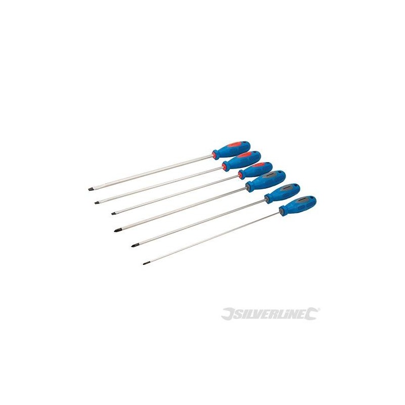 Silverline - Tournevis extra-longs- 6 pcs