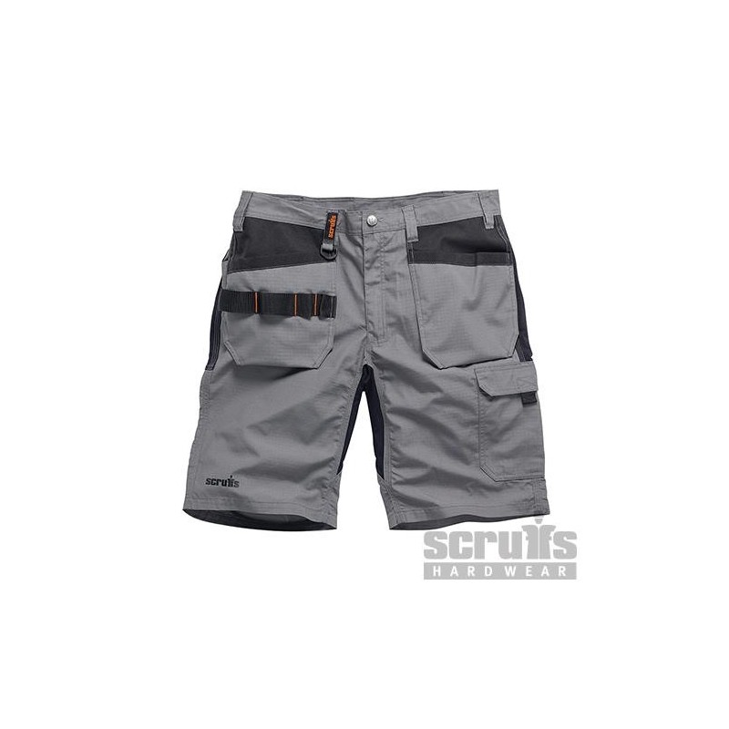 Scruffs - Short de travail graphite Trade Flex avec poches-étuis Taille 38