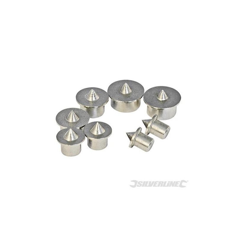 Silverline - Pointes de centrage pour chevillage- 8 pcs
