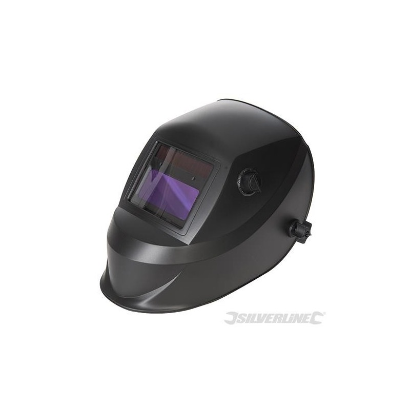 Silverline - Casque de soudeur auto-obscurcissant avec mode meulage