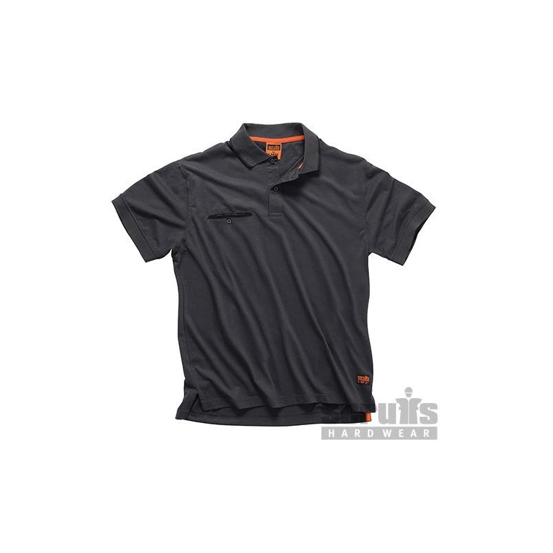 Scruffs - Polo graphite Worker Taille S