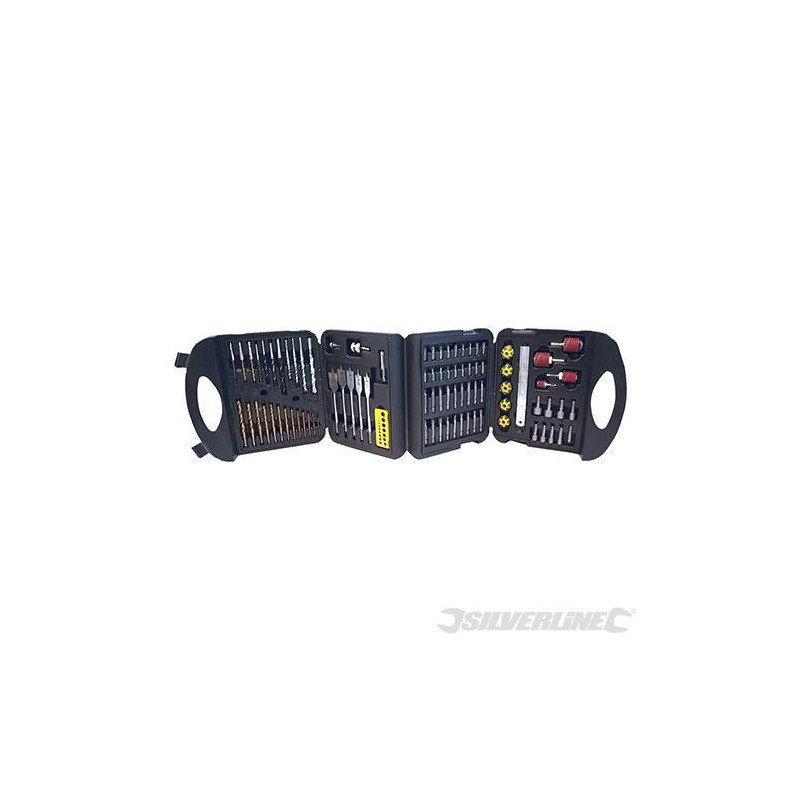 Silverline - Accessoires assortis pour perceuse- coffret 113 pcs