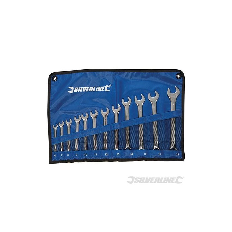 Silverline - Clés mixtes- 12 pcs