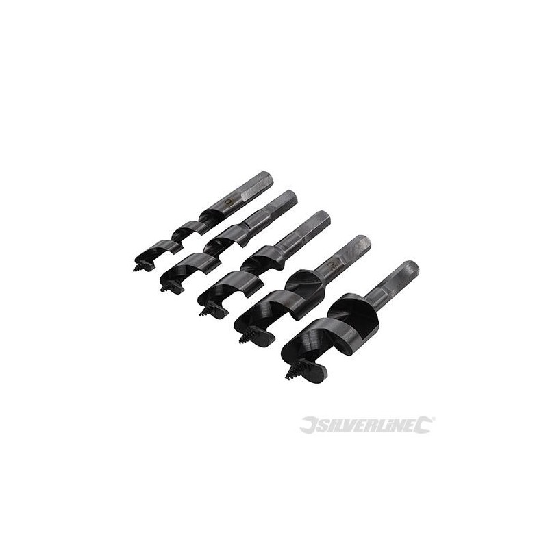 Silverline - Mèches hélicoïdales courtes- 5 pcs