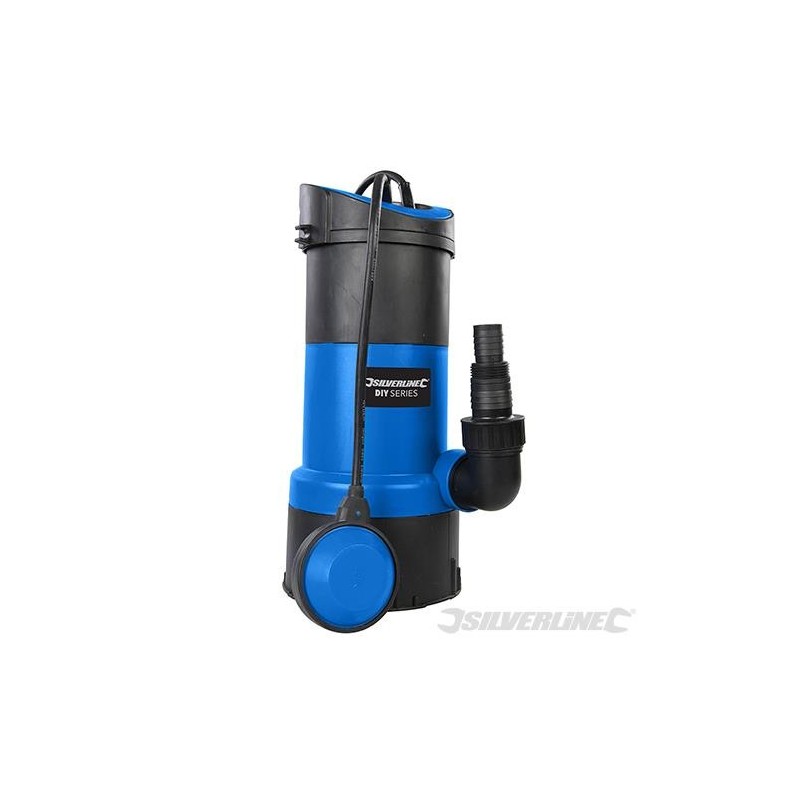 Silverline - Pompe submersible pour eaux claires et usées 750 W