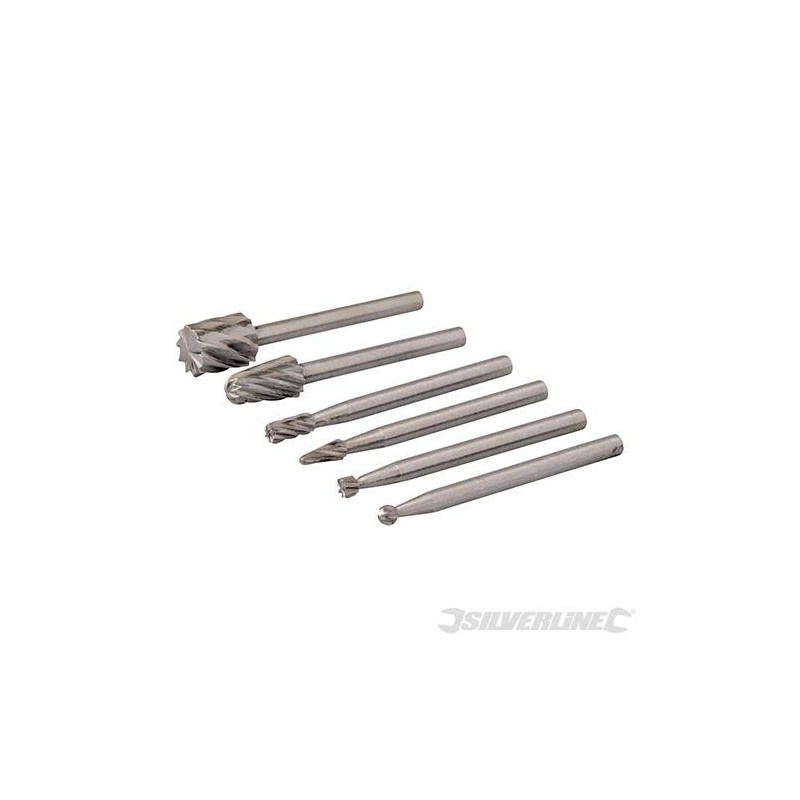 Silverline - Fraises HSS pour outil rotatif- 6 pcs