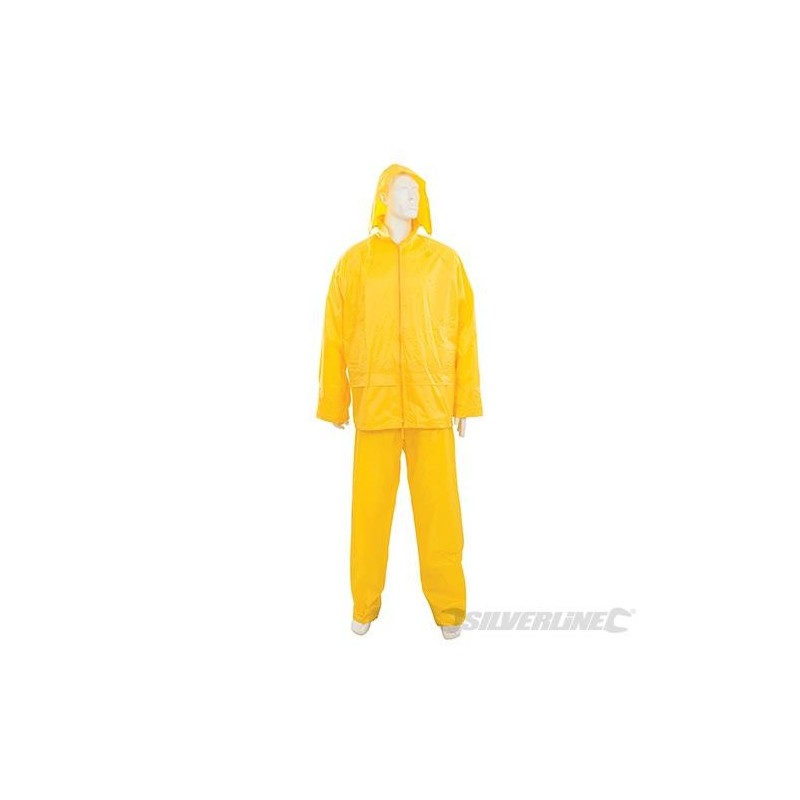 Silverline - Tenue imperméable jaune- 2 pcs