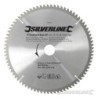 Silverline - Lame TCT pour aluminium- 80 dents