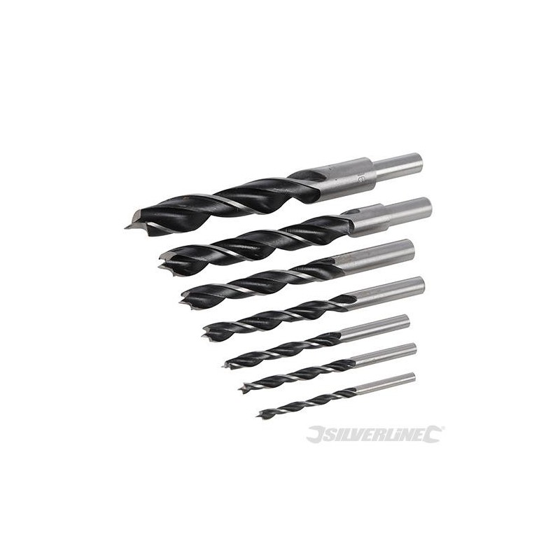 Silverline - Forets à pointe et double tranchant- 7 pcs