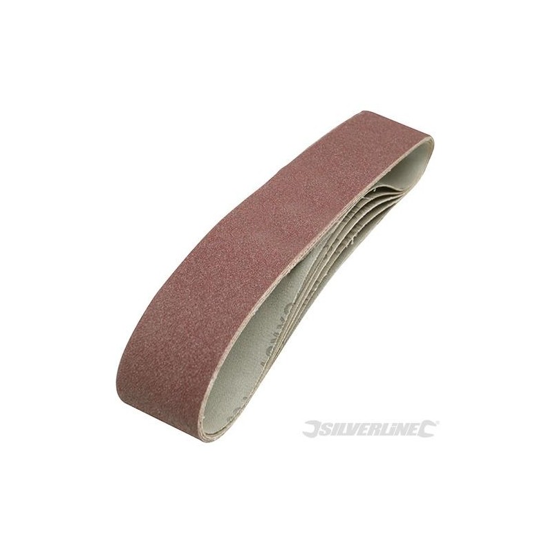 Silverline - Bandes abrasives 50 x 686 mm- 5 pcs