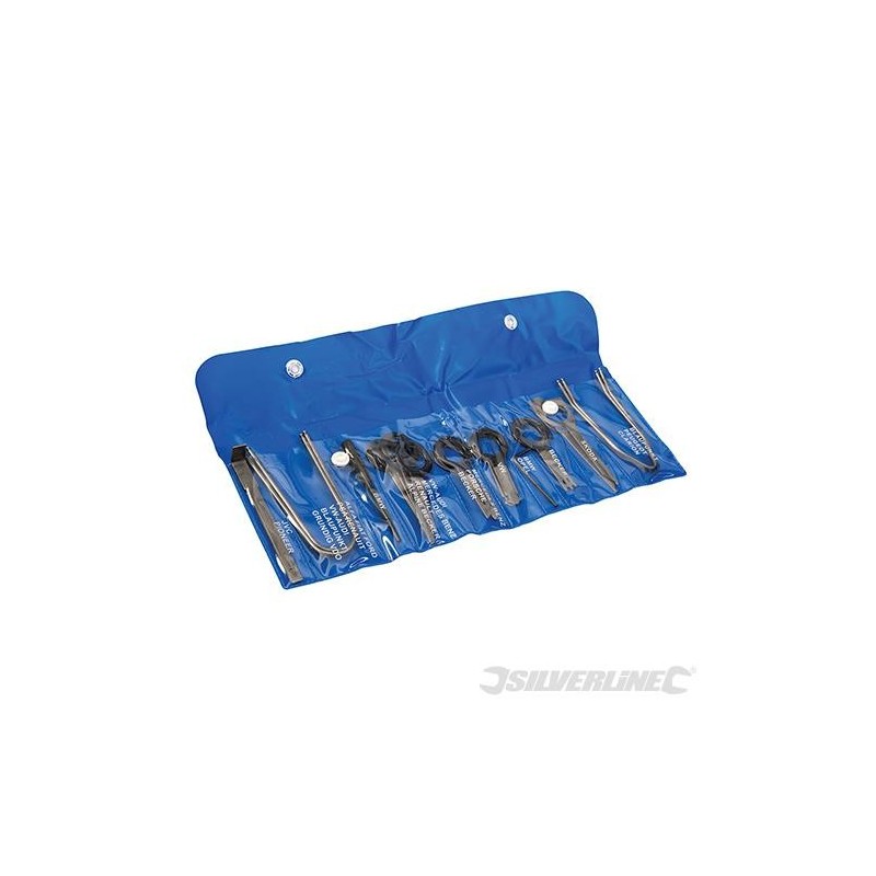 Silverline - Kit de démontage pour poste autoradio- 20 pcs