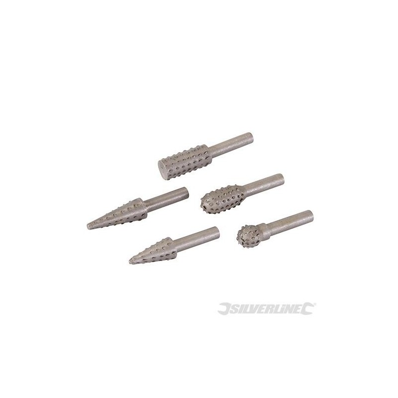 Silverline - Râpes pour perceuses- 5 pcs