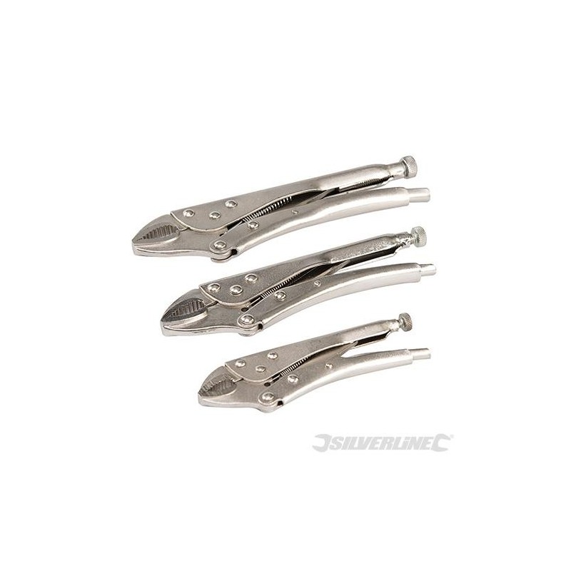 Silverline - Pinces autobloquantes- 3 pcs