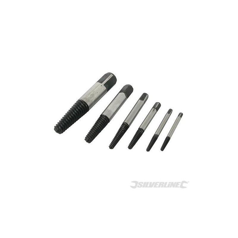 Silverline - Extracteurs de vis- 6 pcs