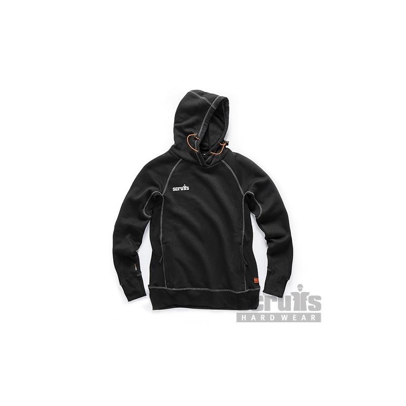 Scruffs - Sweatshirt à capuche noir Trade pour femmes Taille 36