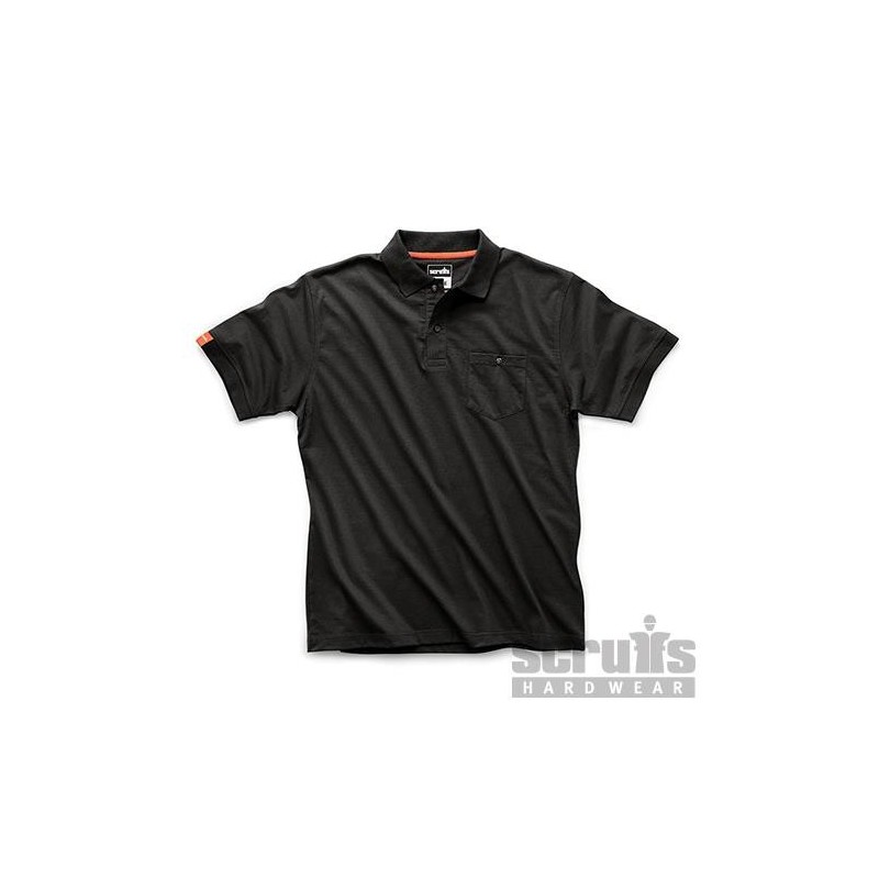 Scruffs - Polo noir Eco Worker Taille M