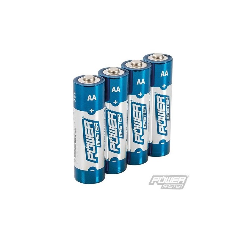 Powermaster - Piles alcalines Super LR6 type AA- 4 pcs