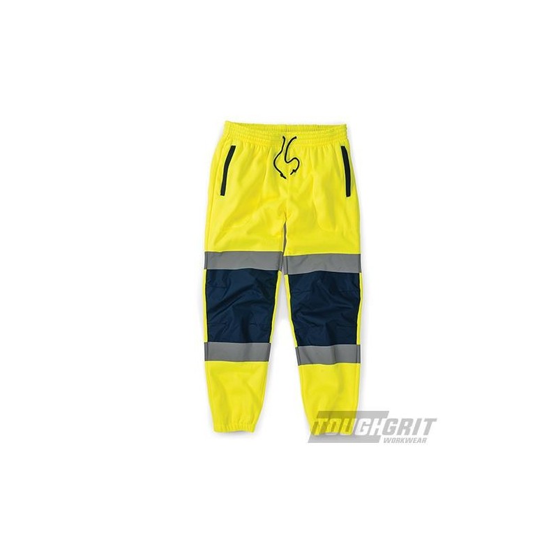 Tough Grit - Pantalon bicolore haute visibilité jaune/bleu marine Taille L