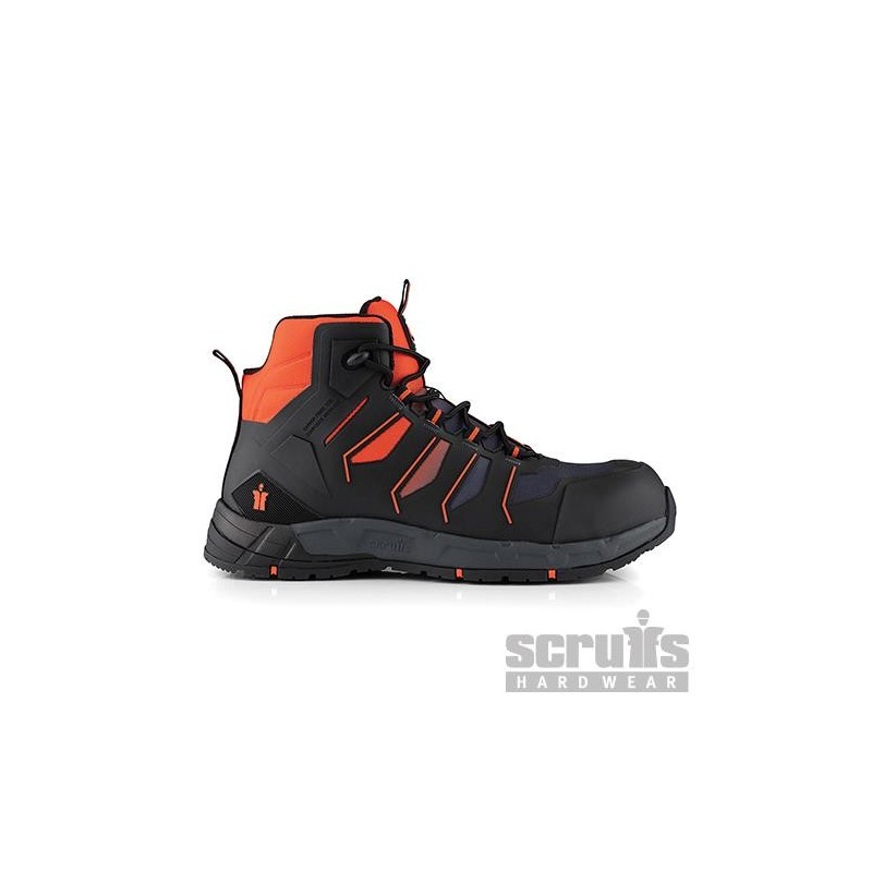 Scruffs - Chaussures de sécurité noires et oranges Glide Pointure 44 (10)