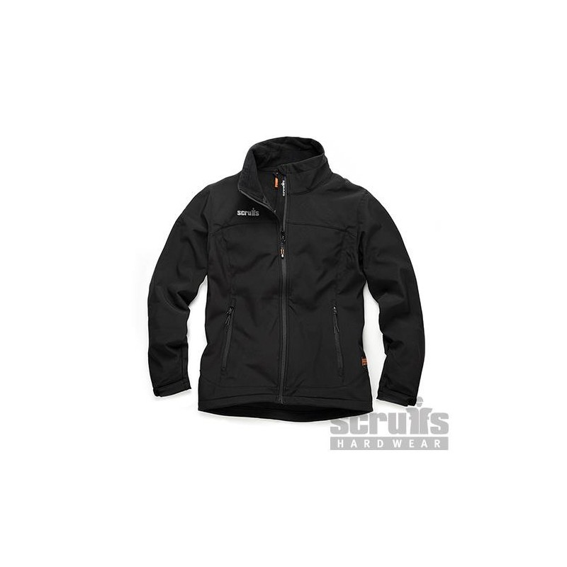 Scruffs - Veste noire Trade Softshell pour femmes Taille 36