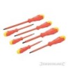 Silverline - Tournevis isolés à manche caoutchouté- 7 pcs