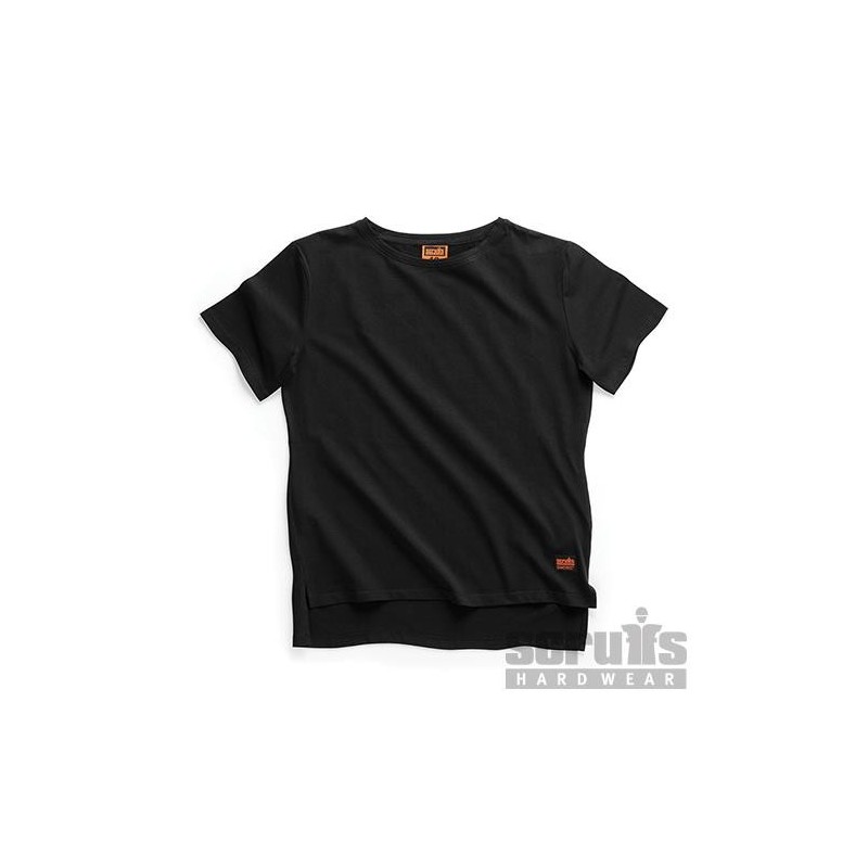 Scruffs - T-shirt noir Trade pour femmes Taille 48