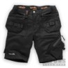 Scruffs - Short de travail noir pour femmes avec poches-étuis Trade Flex Taille 36