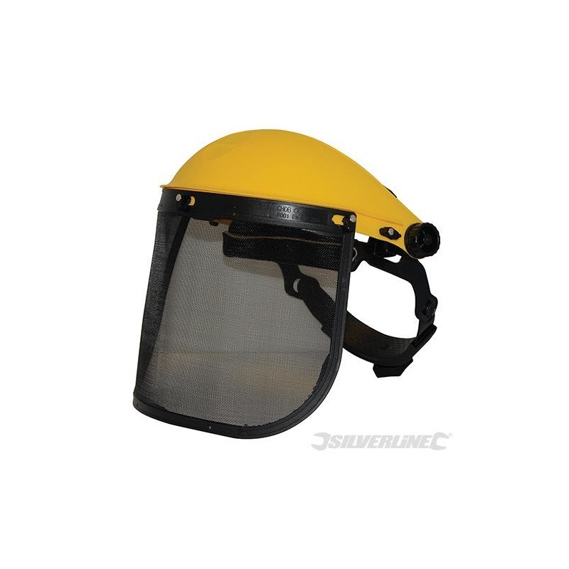 Silverline - Casque de protection à visière grillagée