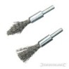 Silverline - Brosses-pinceaux à fils d'acier à décalaminer- 2 pcs